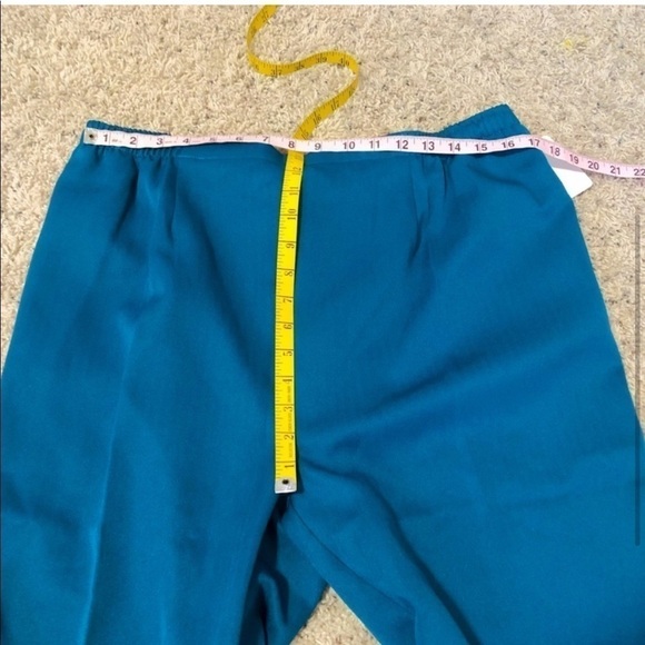 🆕 Drapers & Damons vintage straight leg teal pull on pants plus sz 18 high rise - Picture 3 of 7